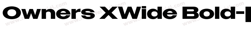 Owners XWide Bold字体转换